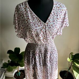 Mid length dress.